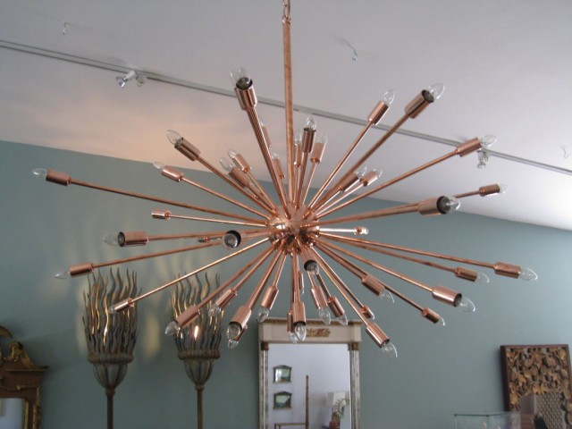 Copper and golden lighting designs for your home decor chandelier