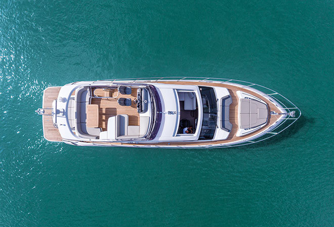 New S60 by Princess Yachts features Sleek Modern Design