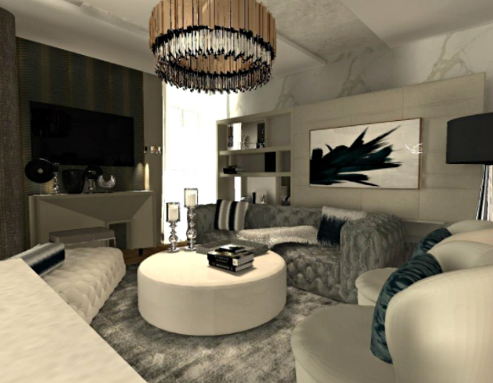 Interior Design Project By Sonja Jovanovic Includes Elegant Lighting Interior Design Project By Sonja
