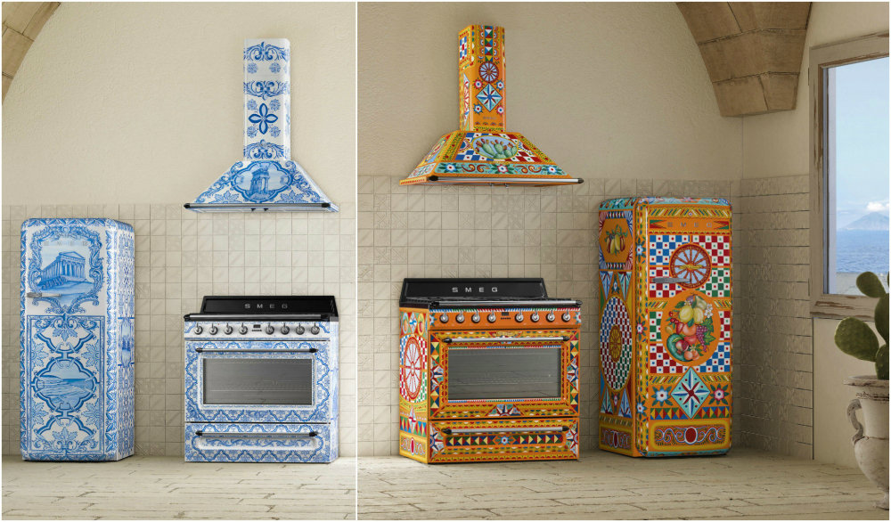 smeg x dolce and gabbana fridge