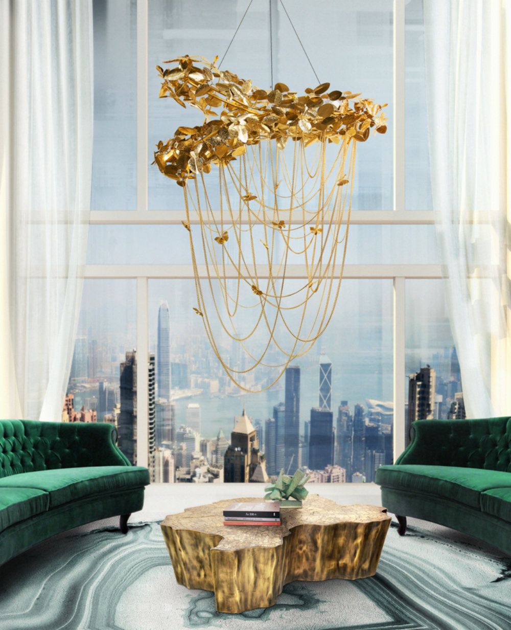 Upscale Interiors - This chandelier is an incredible focal point