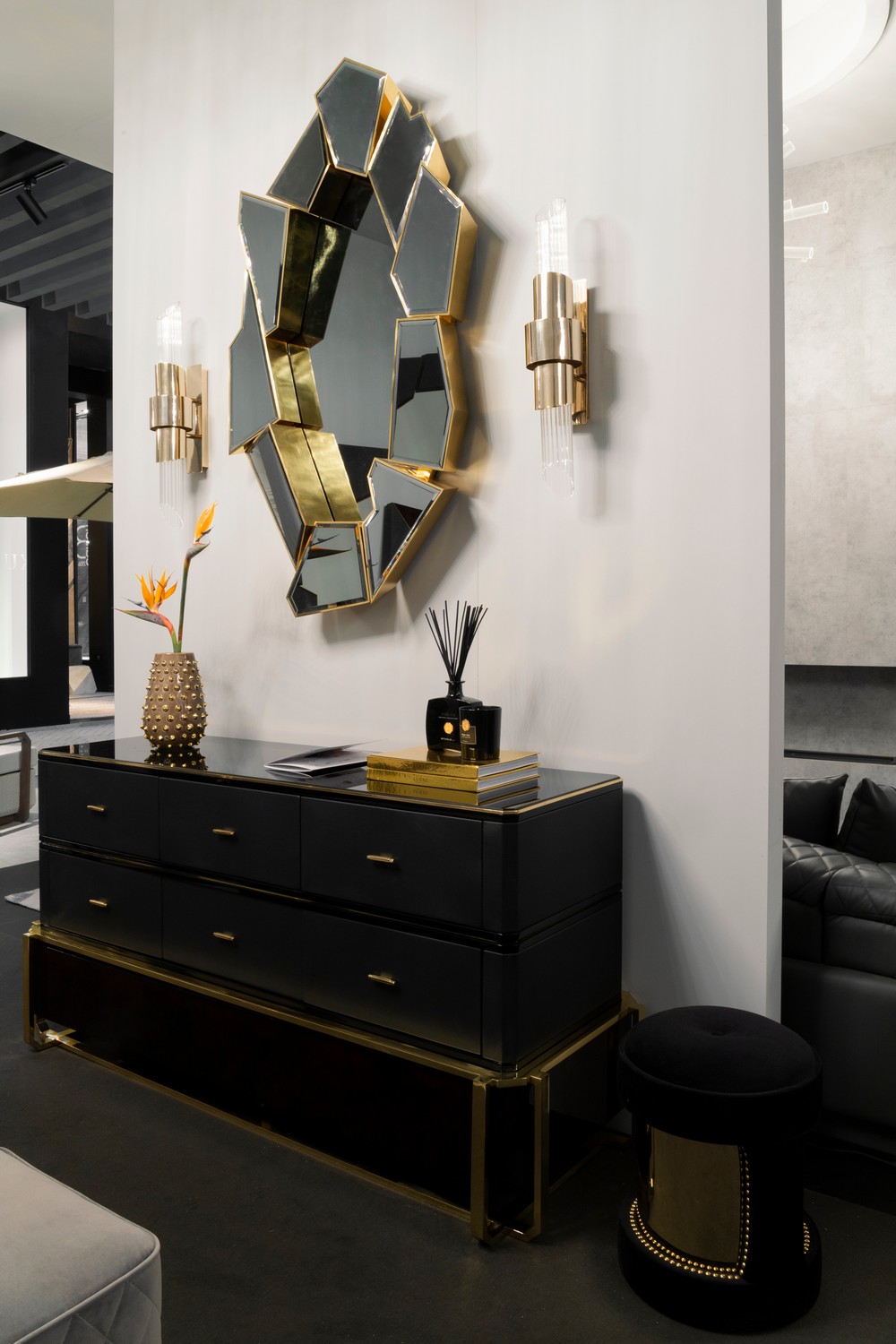 Elegant Design Frame Quill Mirror Home Decor For Bedroom Living room