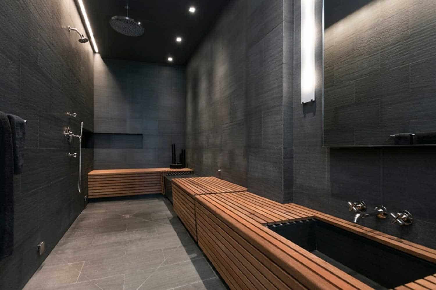 Mastering the black bathroom trend