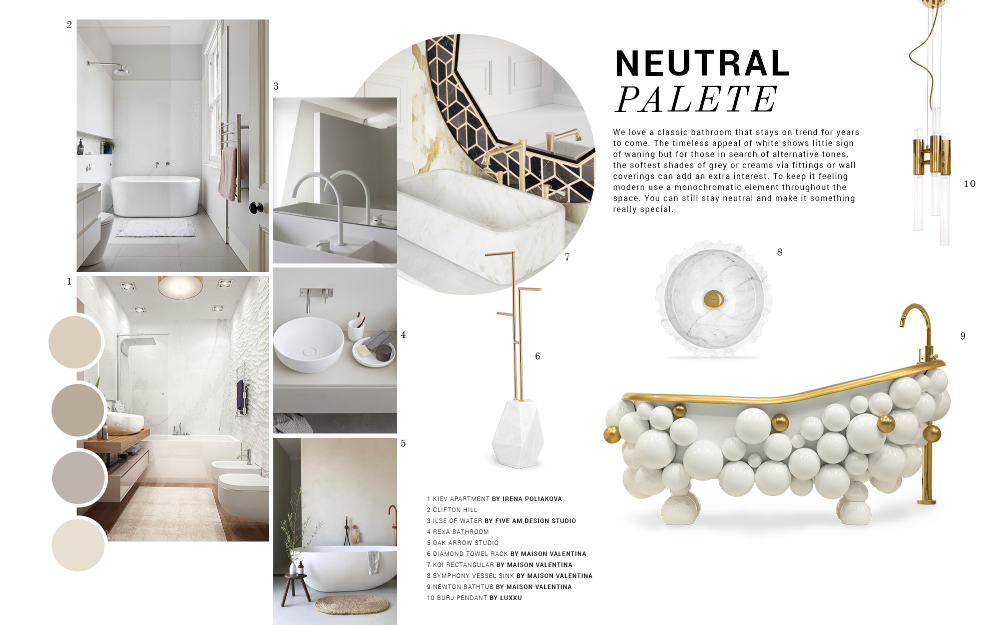 Luxury Bathroom Trends: Neutral Palette