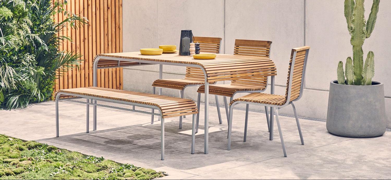 Summer Trends: Luxury Outdoor Furniture for an Enviable Garden luxury outdoor furniture Summer Trends: Luxury Outdoor Furniture for an Enviable Garden habitat rholio lounger ps295 rholio table ps350 rholio bench e1589800007645