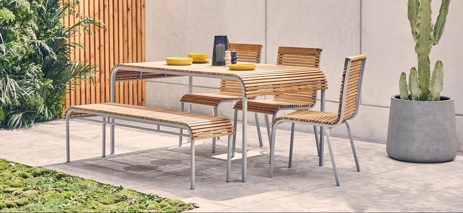 Summer Trends: Luxury Outdoor Furniture for an Enviable Garden luxury outdoor furniture Summer Trends: Luxury Outdoor Furniture for an Enviable Garden habitat rholio lounger ps295 rholio table ps350 rholio bench e1589800007645