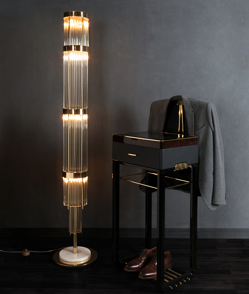 Unique Floor Lamps That Deserve The, John Richard Glass Petal Table Lamp