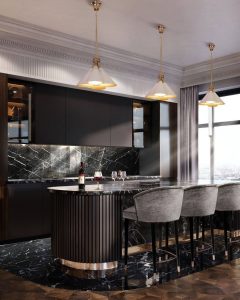 A Glamorous Kitchen Design To Impress