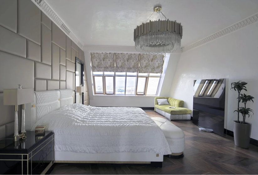 LUXURY RUSSIAN ROOFTOP PENTHOUSE LUXURY BEDROOM