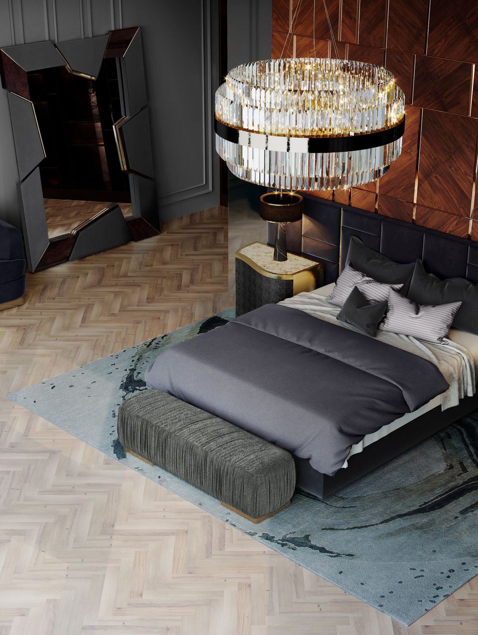 Exquisite Bedroom with Luxxu's chateau bed