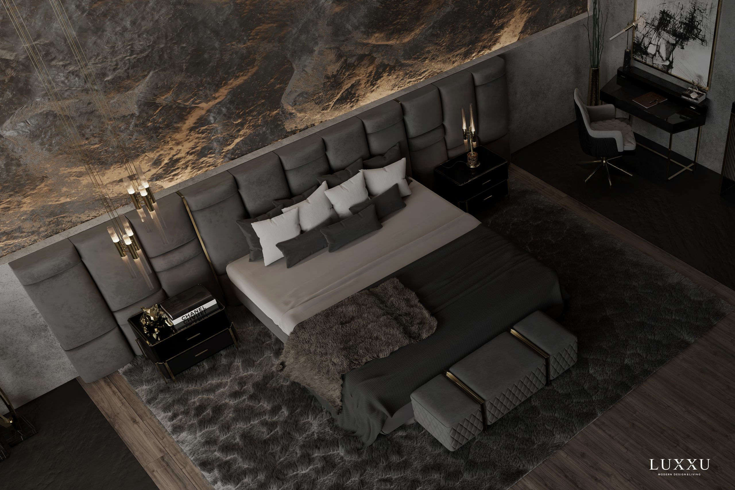 Master Bedroom Design - A Closer Look At Luxxu´s Mont Blanc Chamber