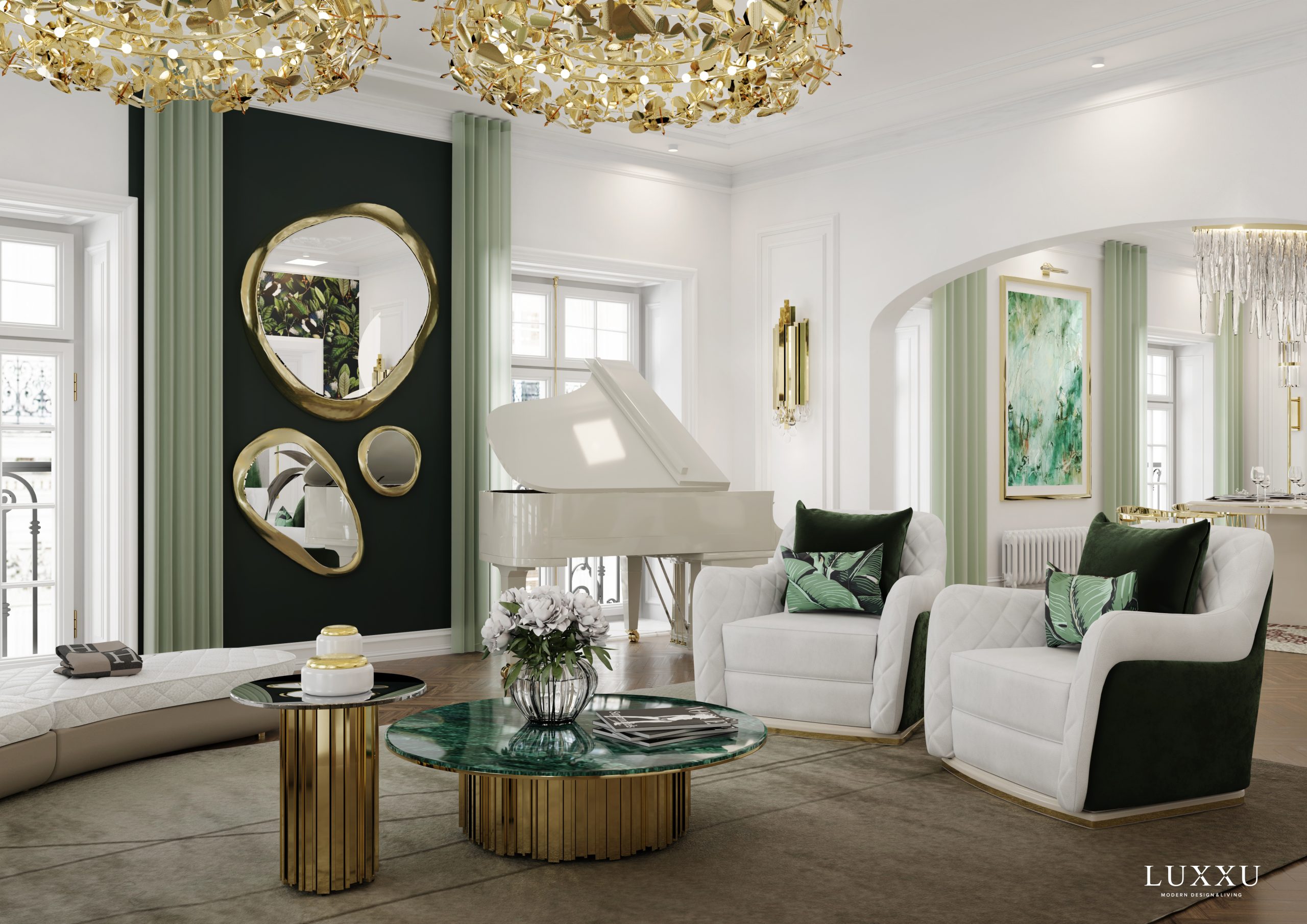 green living room