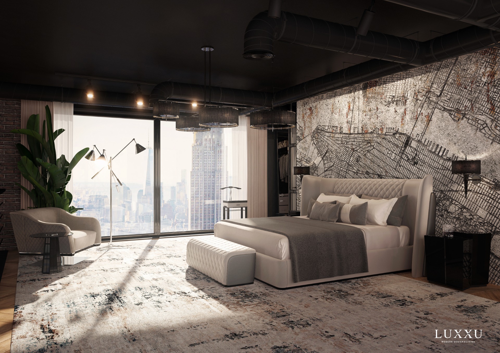 7 luxurious bedroom designs - Contemporary Comfort In The Big Apple