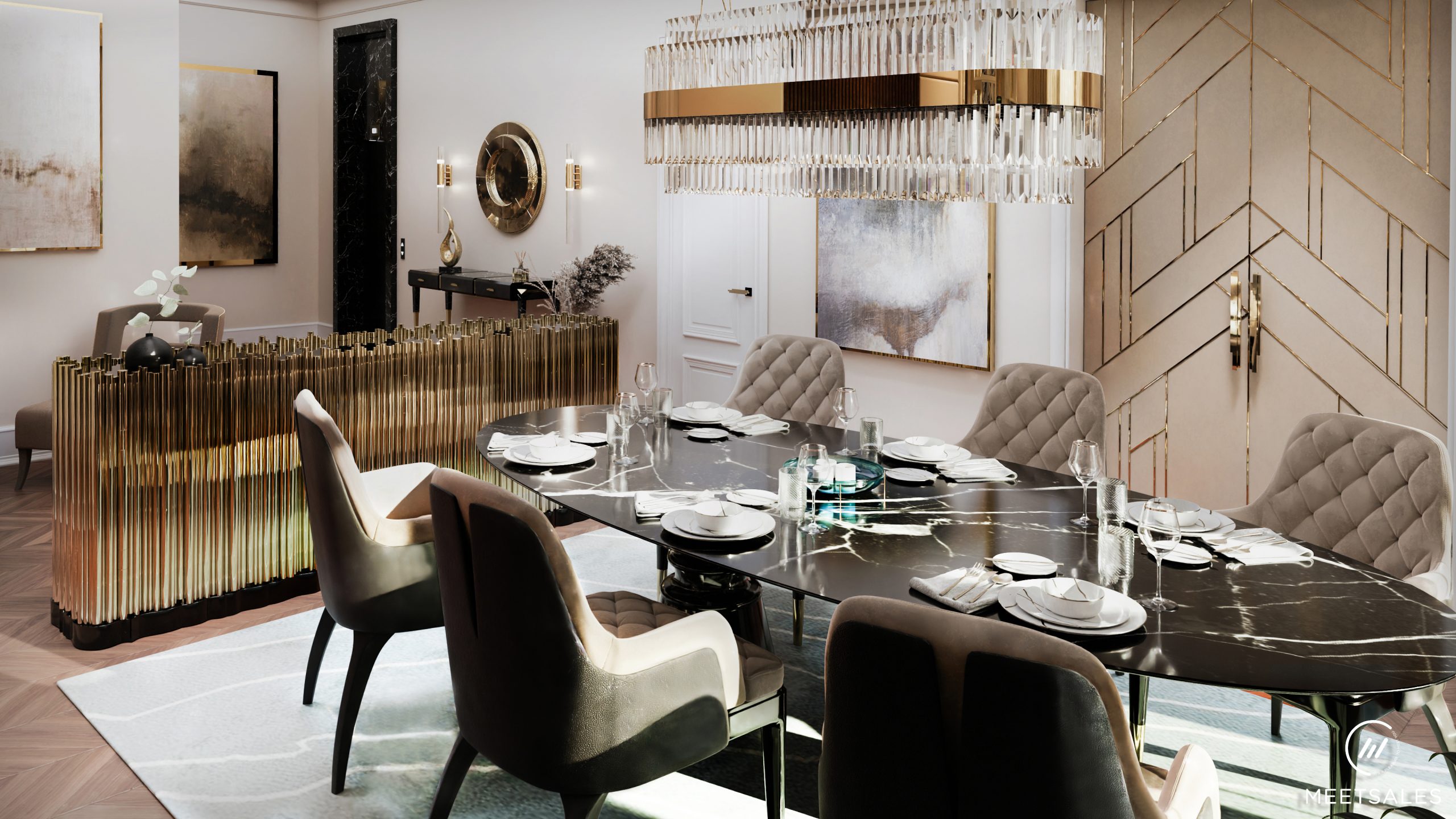 a modern clasic luxury dining in chelsea
