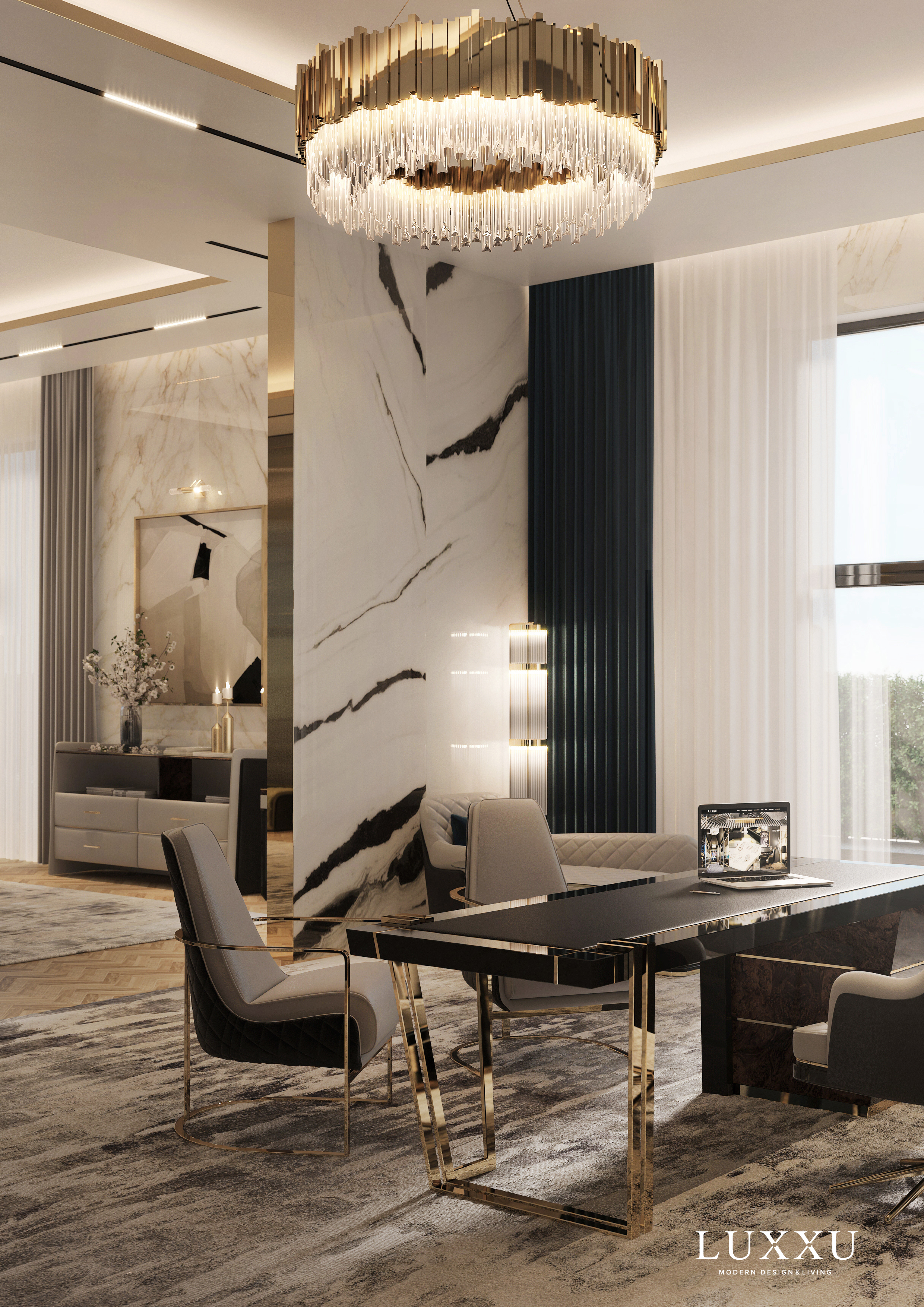Office Designs With empire round suspension