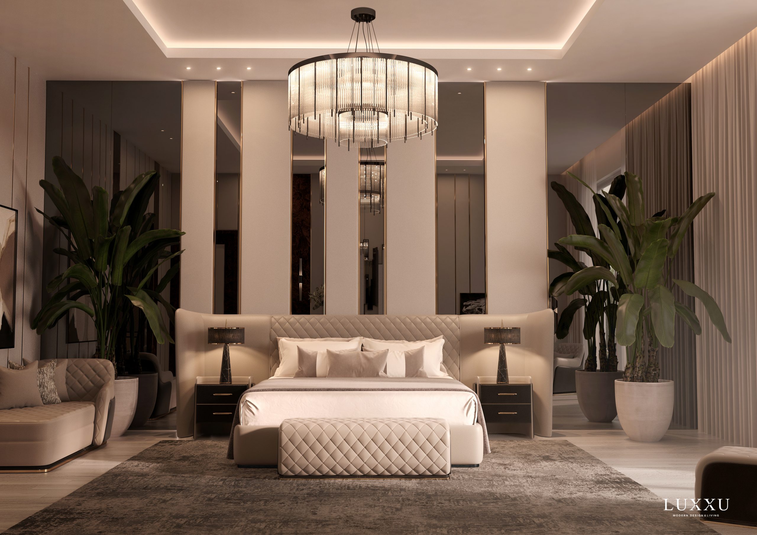luxury bed design with Luxxu's charla bed, the perfect piece for your united kingdom bedroom