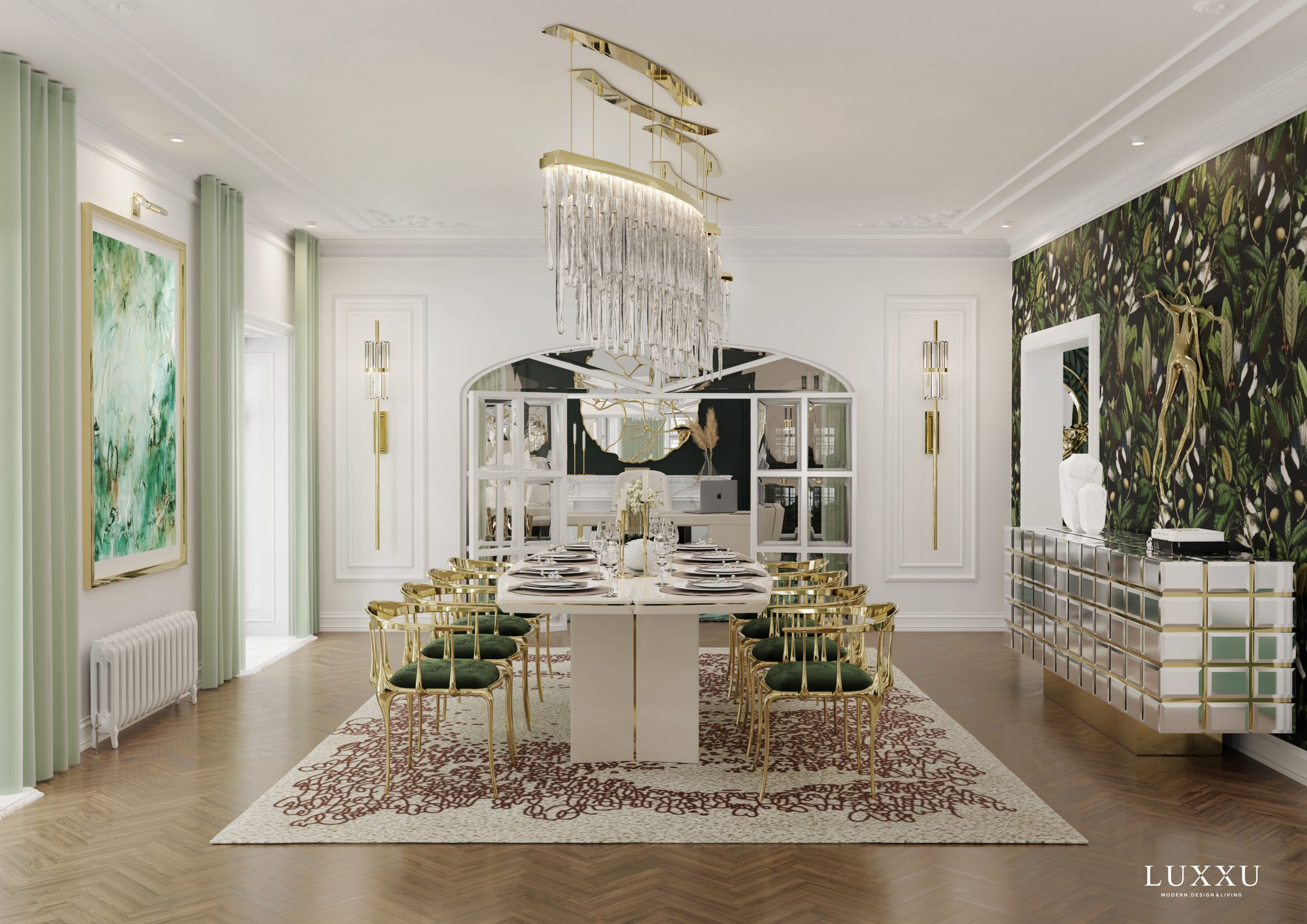 7 Luxurious Dining Rooms With Babel II Suspension