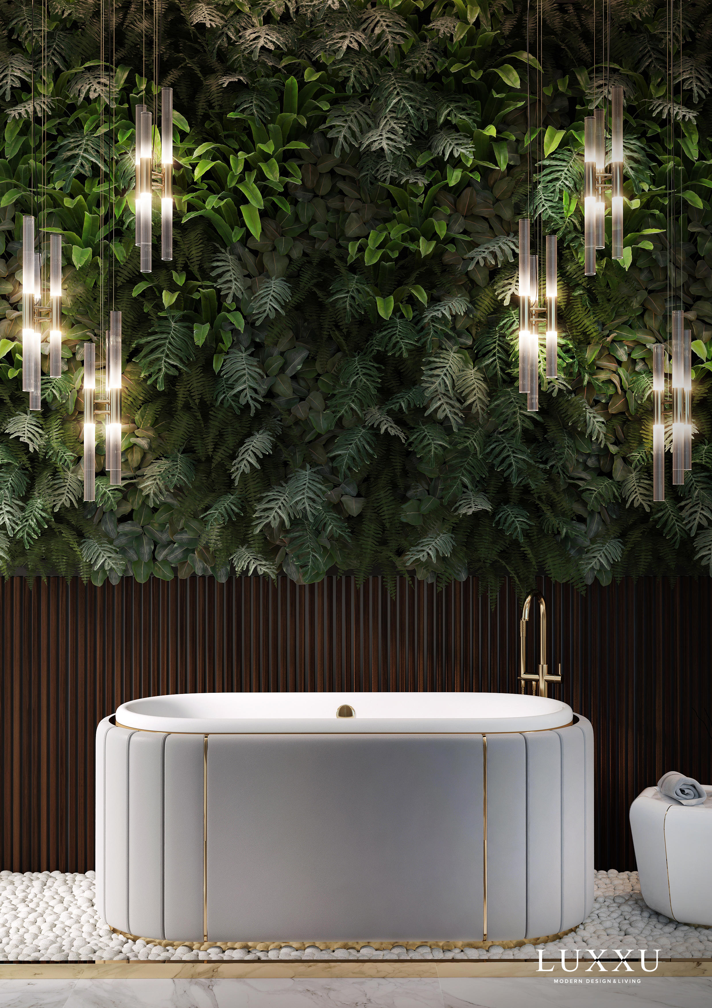 Amazing bathrooms are the ones who can mixture nature and a bathtub