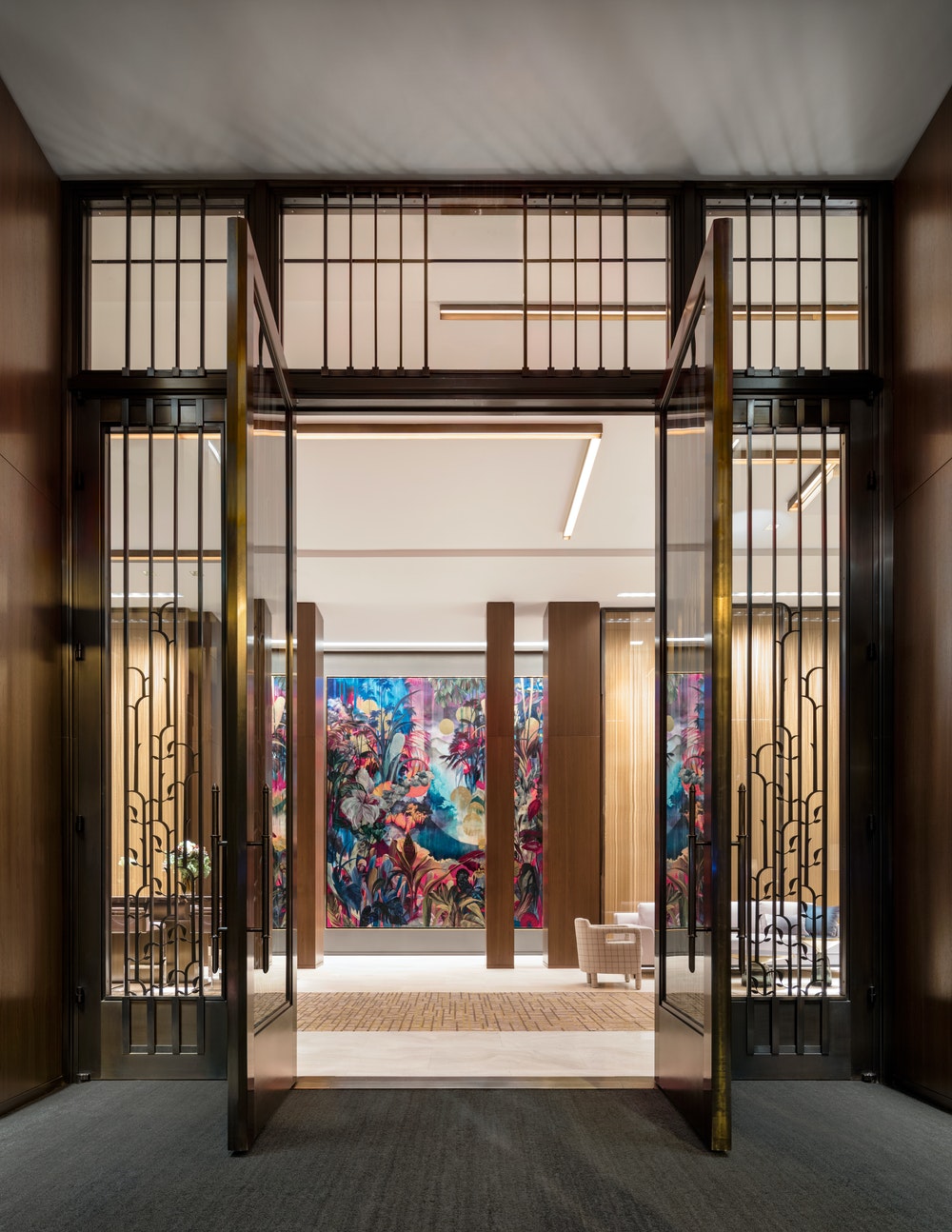 Admire this luxury entryway by Yabu Pushelberg