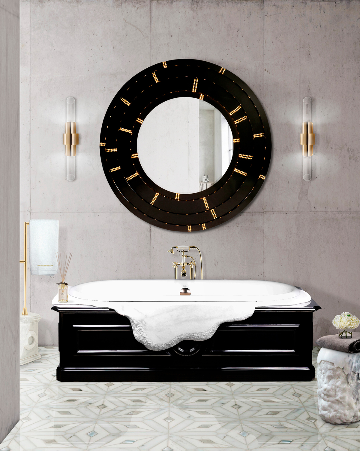 Black and white bathroom decor inspiration for you