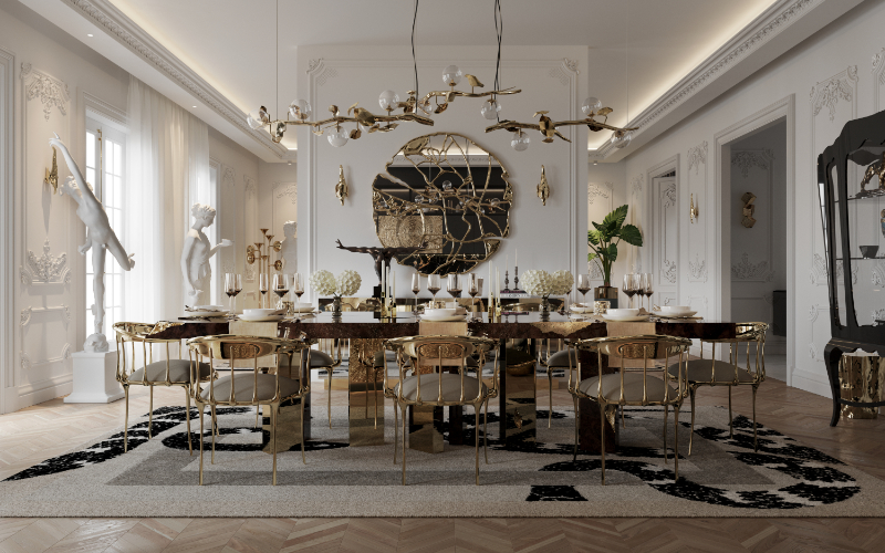 Luxury Rooms with luxurious dining room design