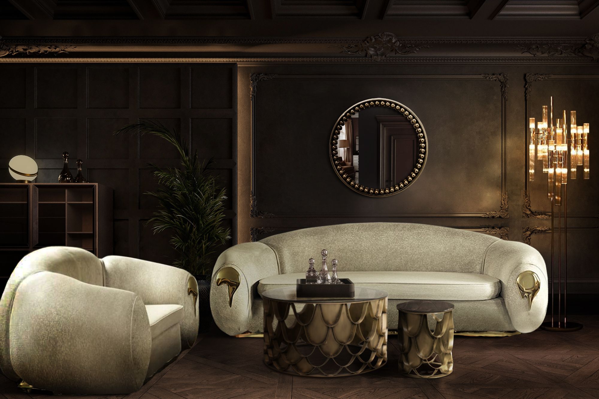 dark living room