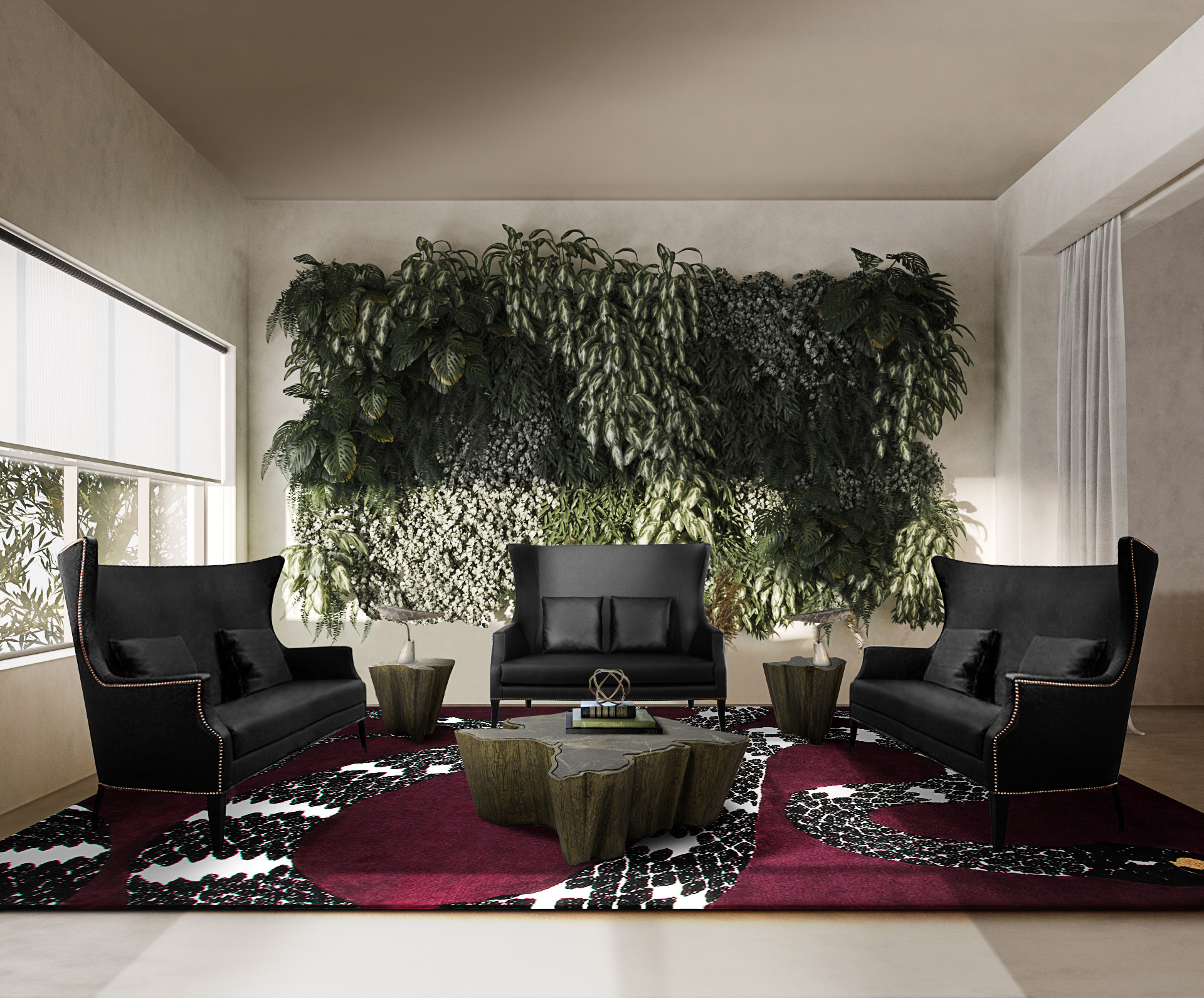 nature inspired living room