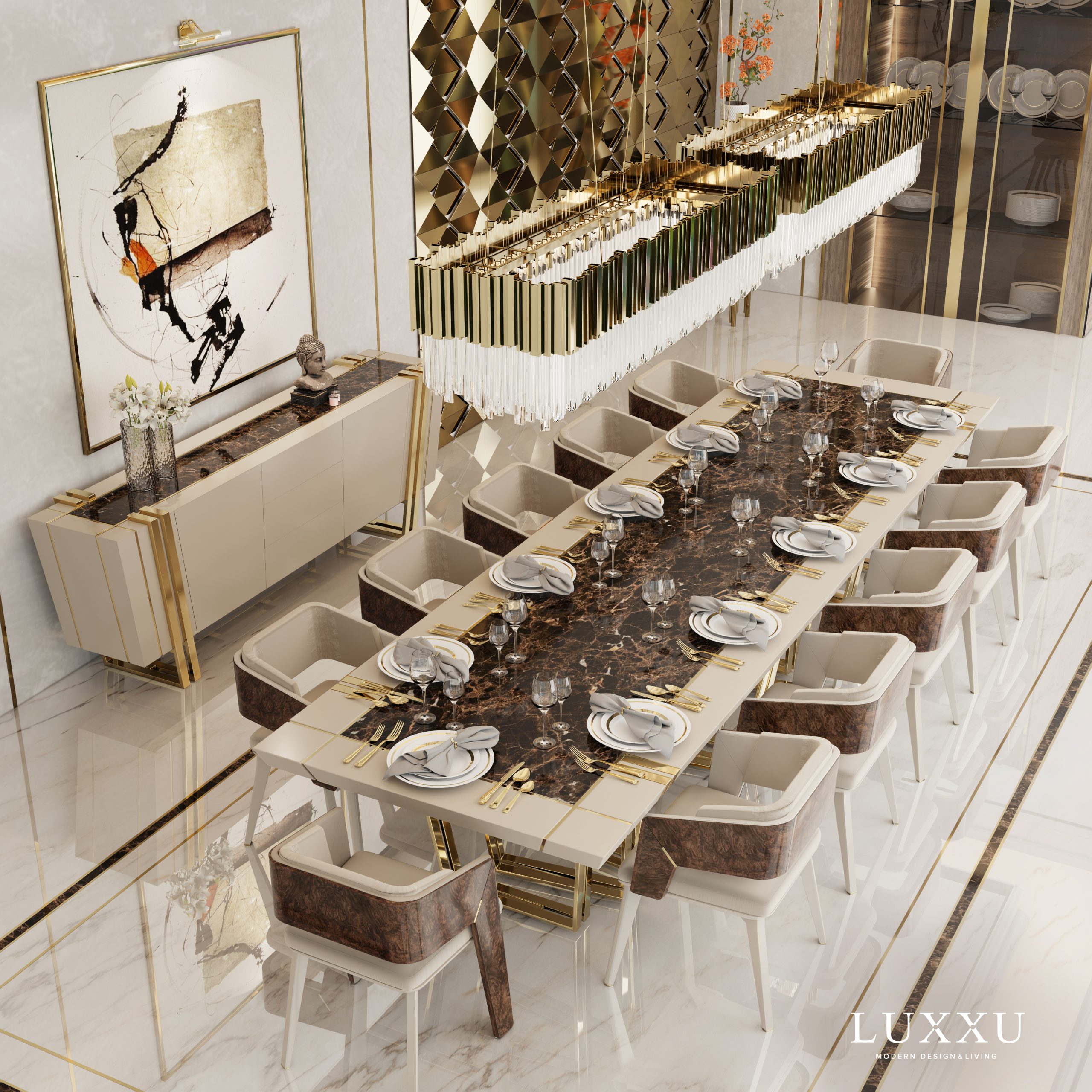 luxury houses are a symbol of luxxu's dining room