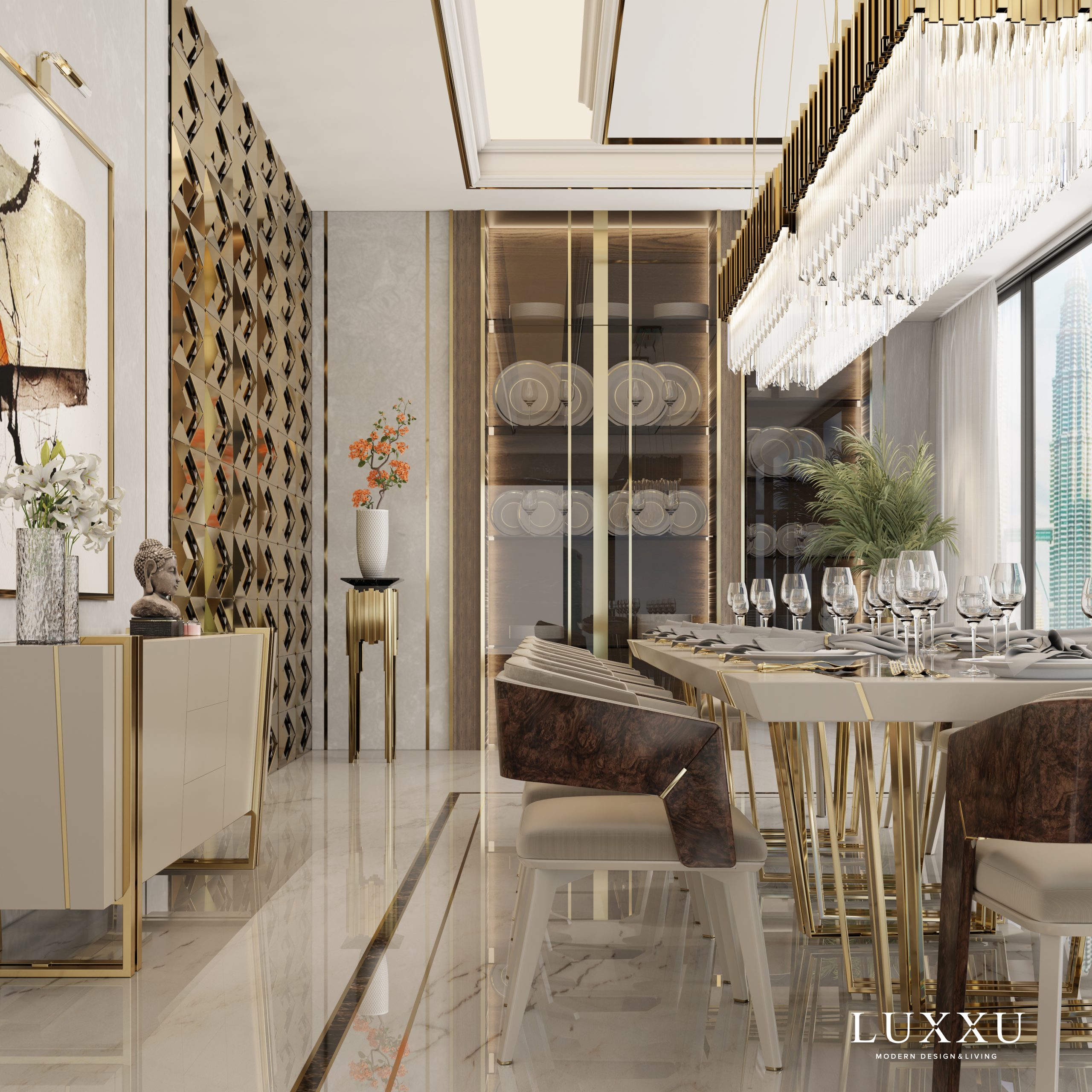 Condo In Kuala Lumpur with large dining table