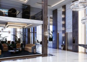 A Hotel Lobby With Touches Of Luxury