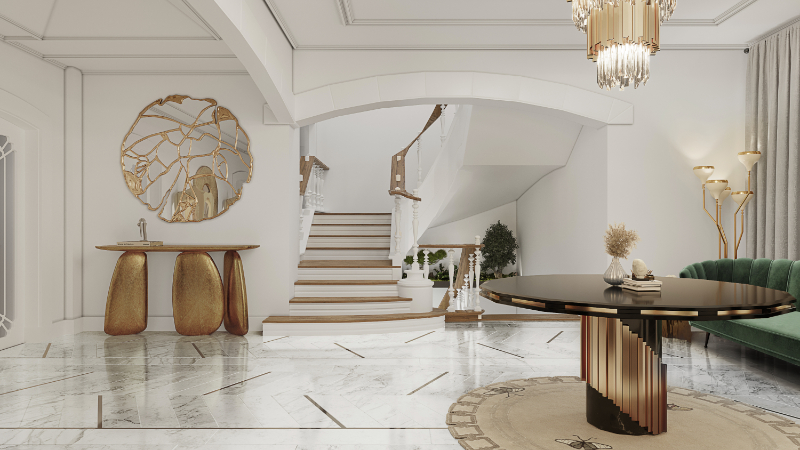 modern and luxury waiting room in covet house
