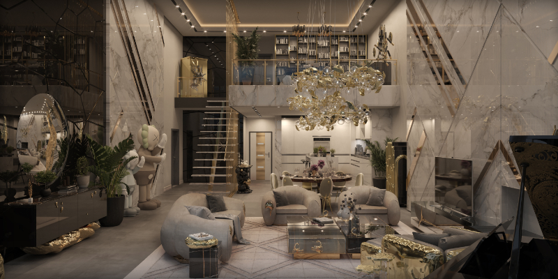 Contemporary penthouse in New York