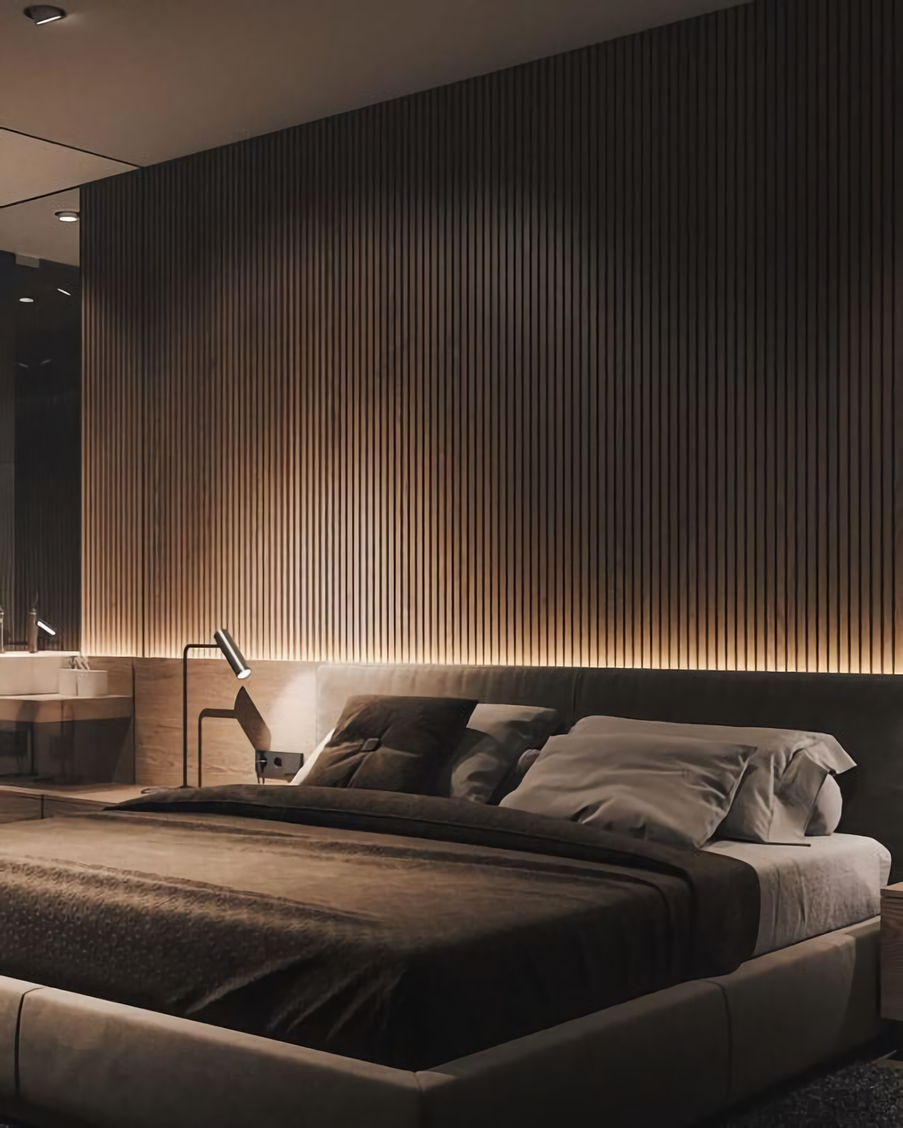 warm brown aesthetic for the bedroom