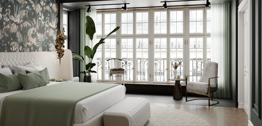 Bedroom With A Stunning Parisian Style