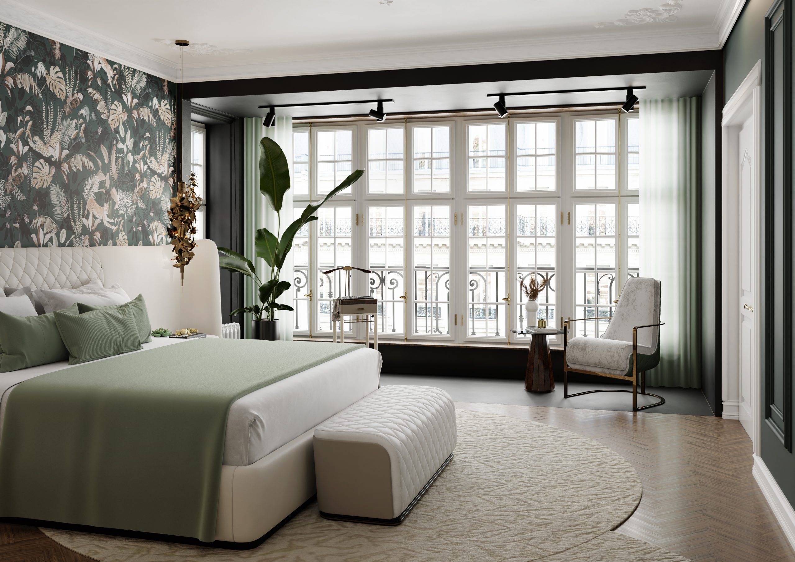 Bedroom With A Stunning Parisian Style