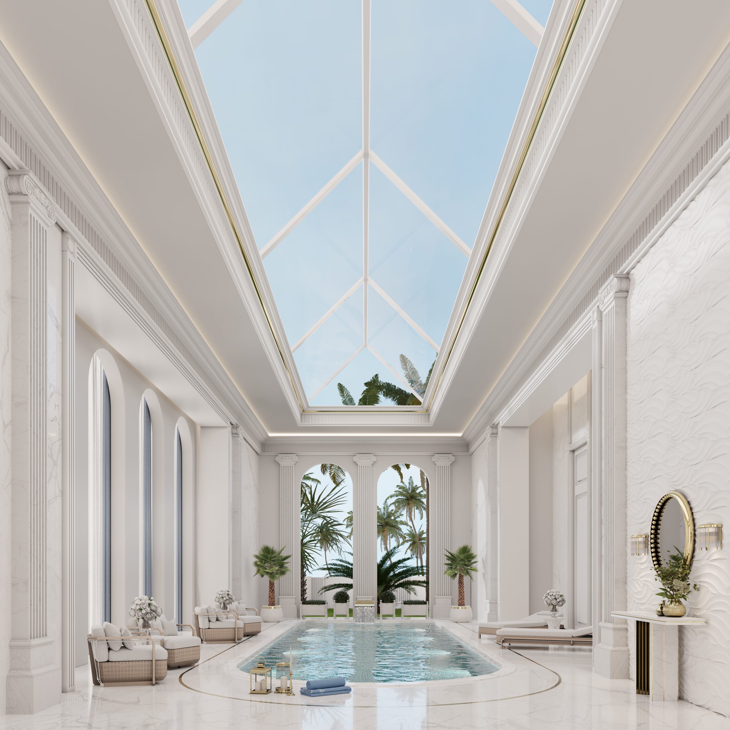 Indoor Pool Design With Stunning Decor And Relaxing Ambiance