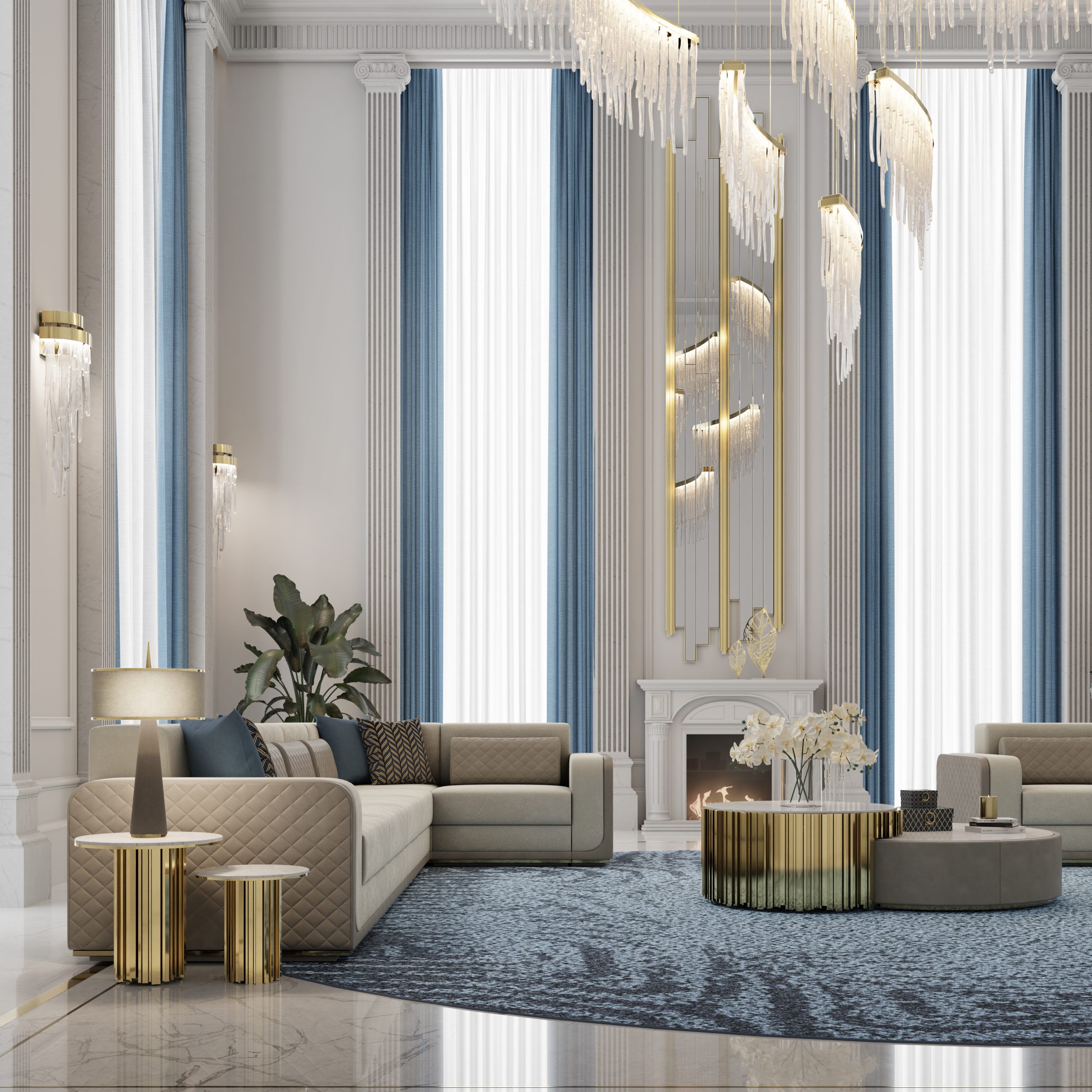 Living Room Décor That Exudes Boundless Elegance