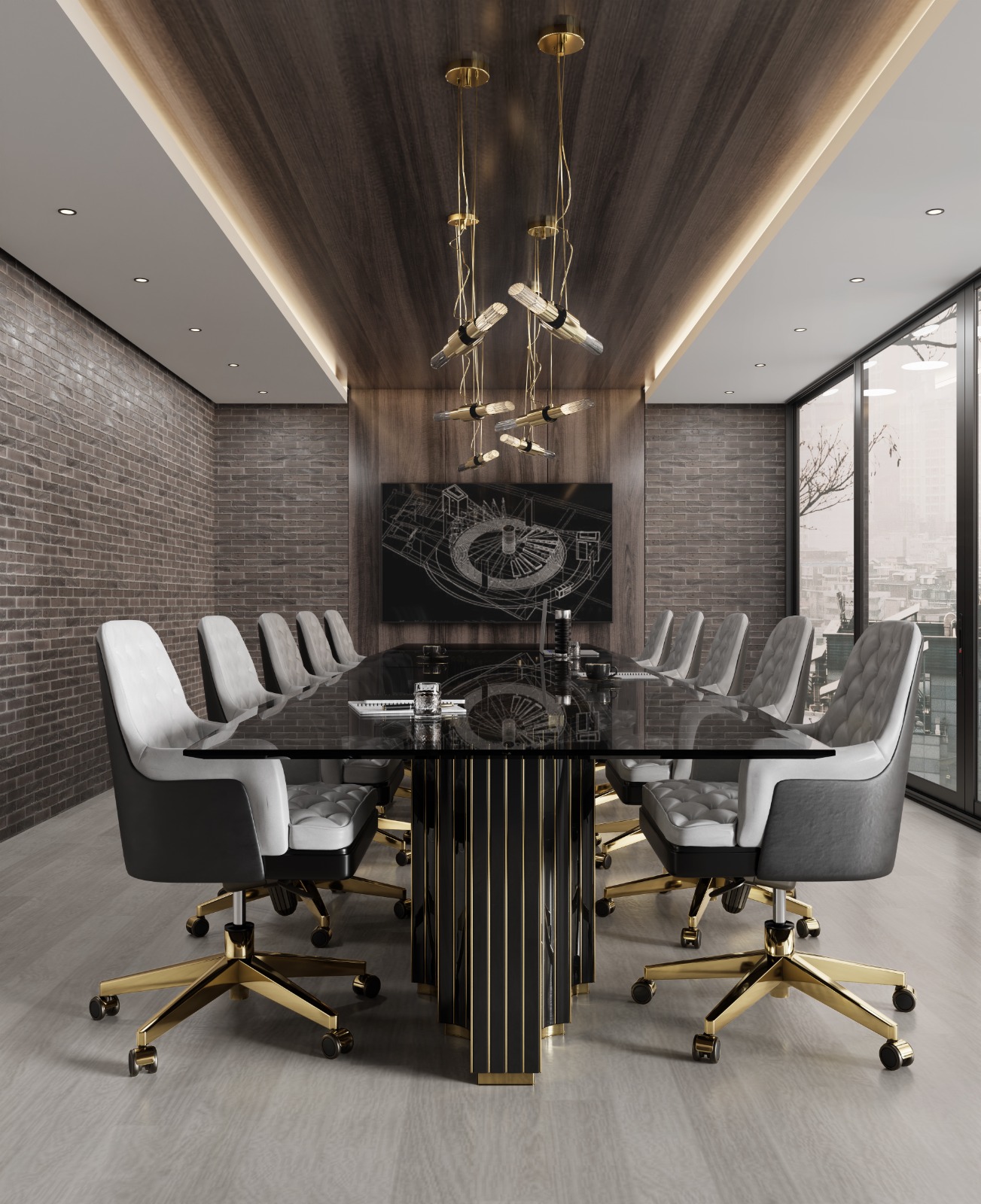 long office modern and practical home office designs