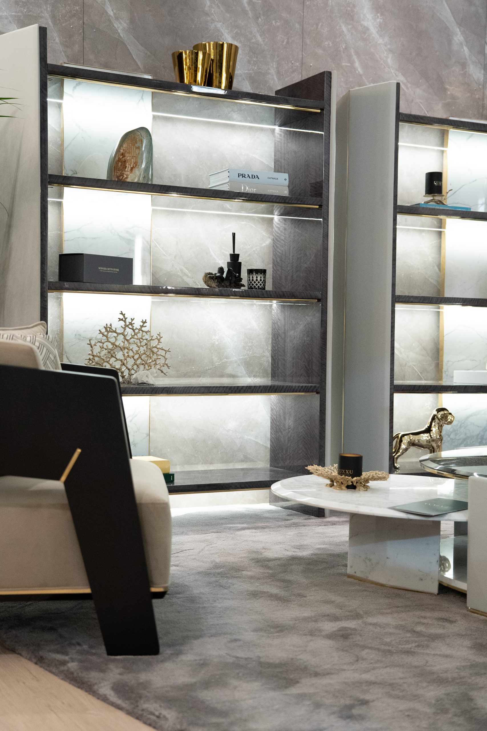 LUXXU Set It In Stone - Salone del Mobile 2022 Living Area