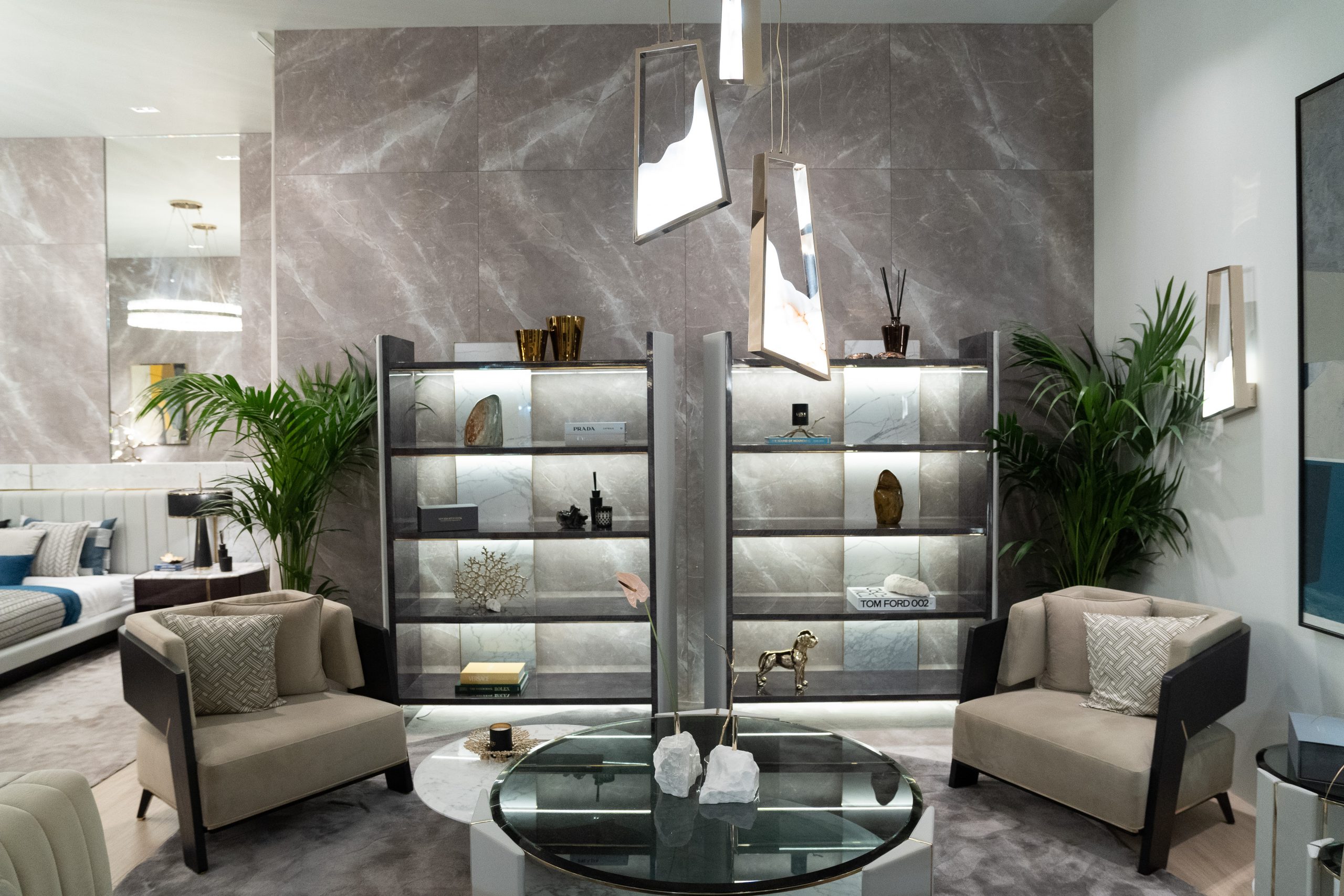 LUXXU Set It In Stone - Salone del Mobile 2022 Living Area