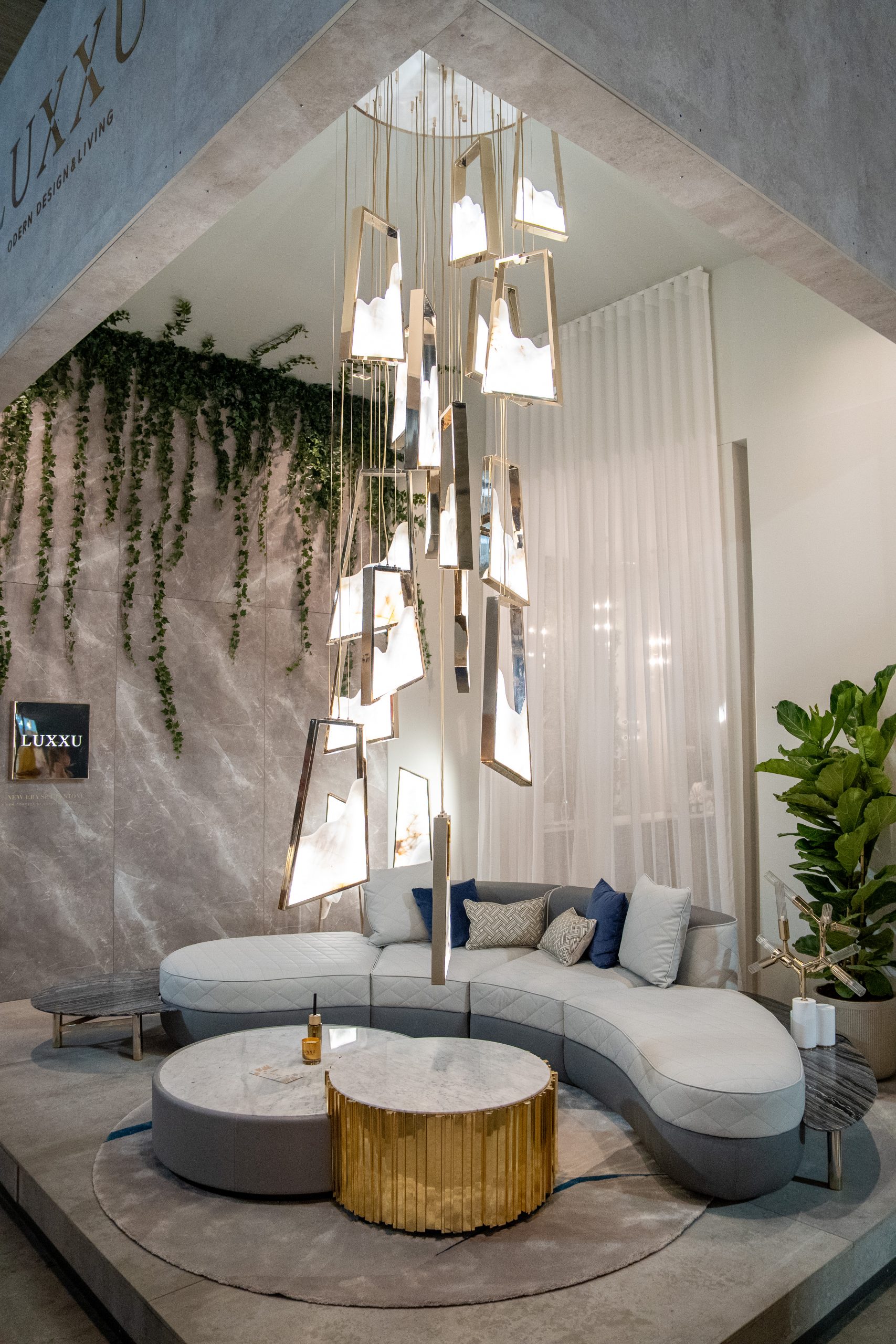 LUXXU Set It In Stone - Salone del Mobile 2022 Lounge Area