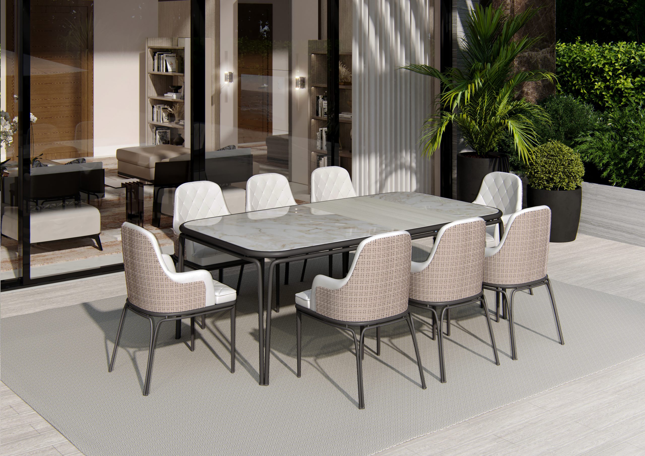 Outdoor Design With Summer Vibes From A Modern Villa In Marbella!