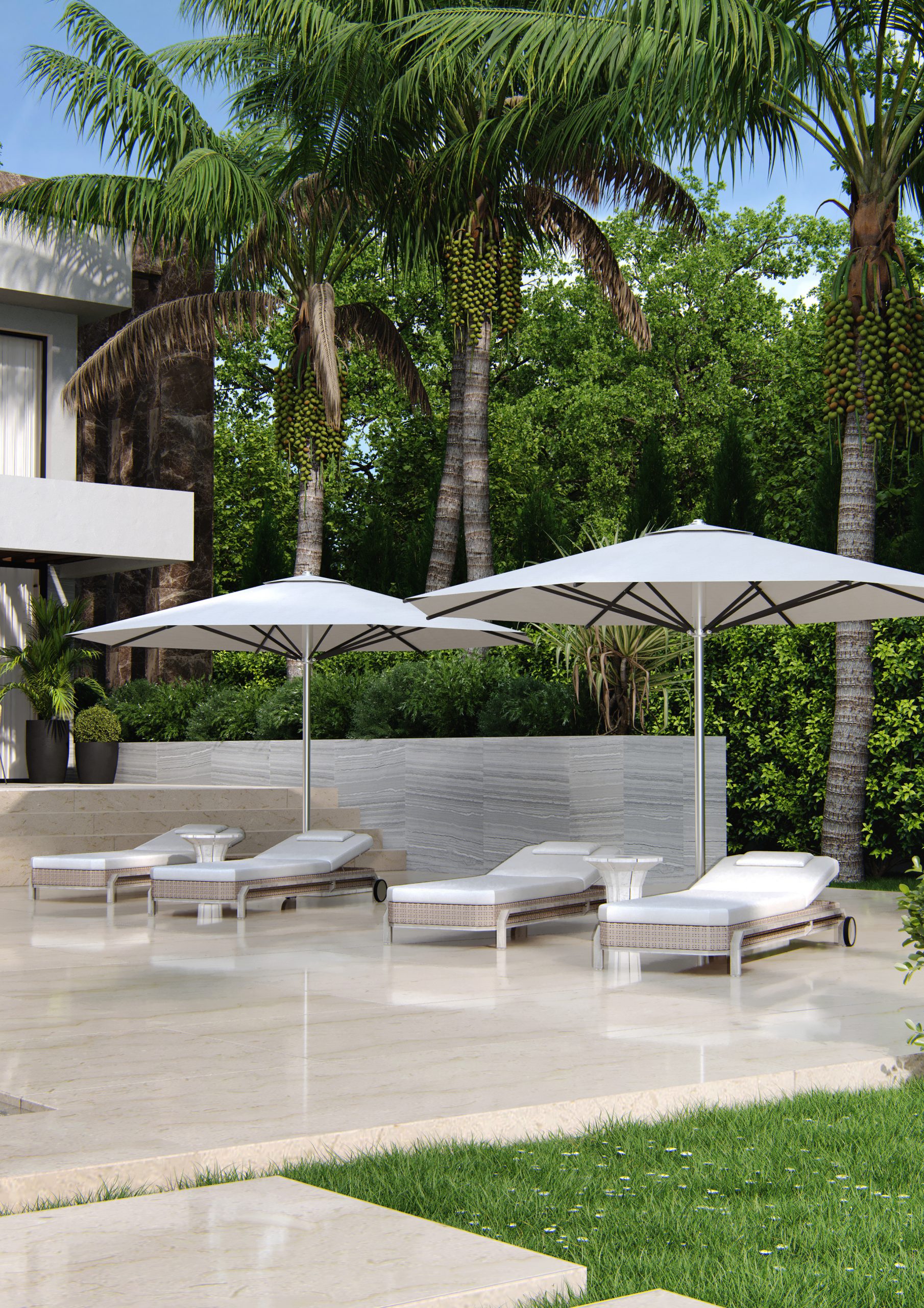 Outdoor Design With Summer Vibes From A Modern Villa In Marbella!