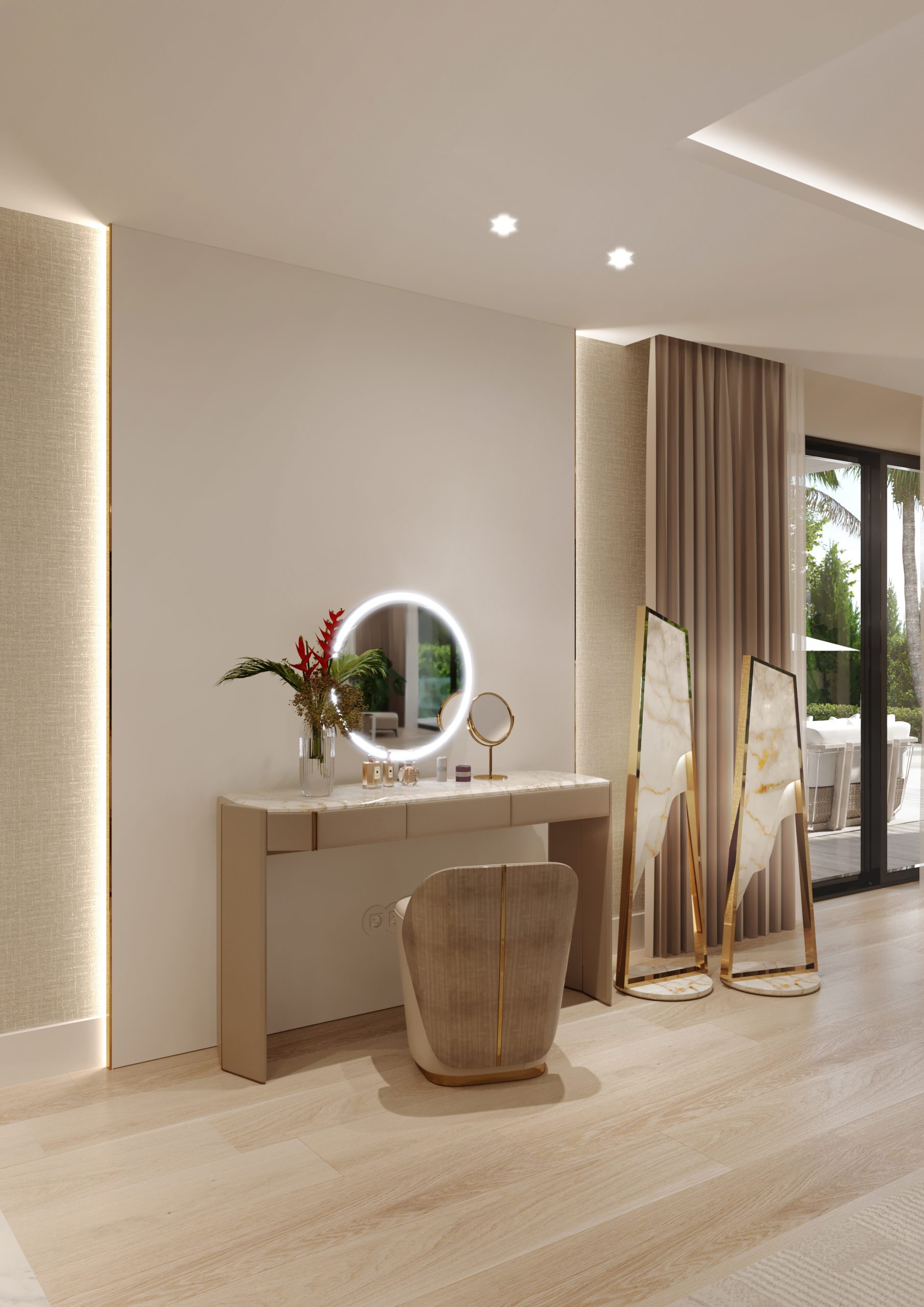 Master Bedroom And Twin Bedroom Within A Marbella Modern Villa