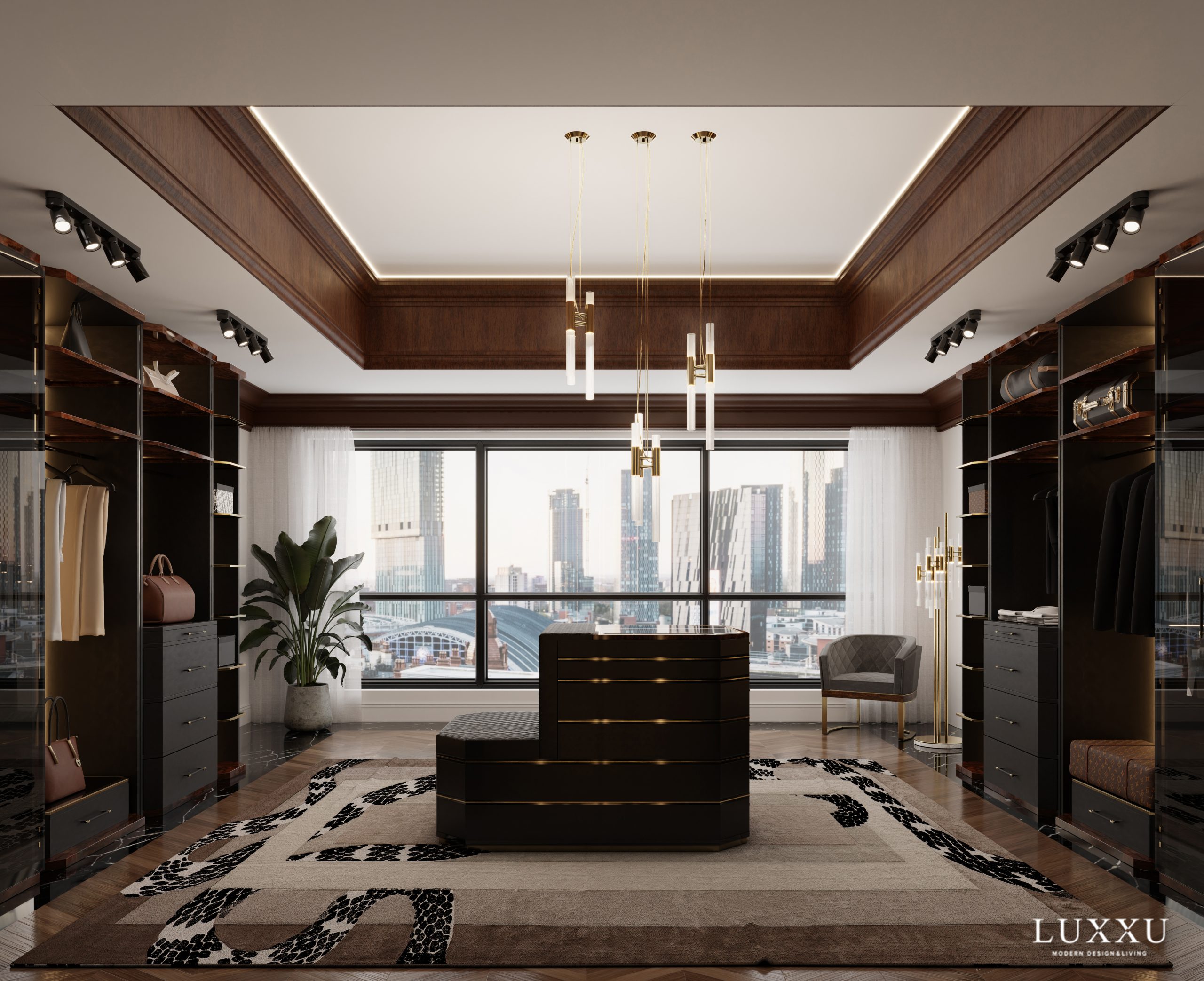 Walk-In Closet With An Extravagant Artistic Flair Within Manchester
