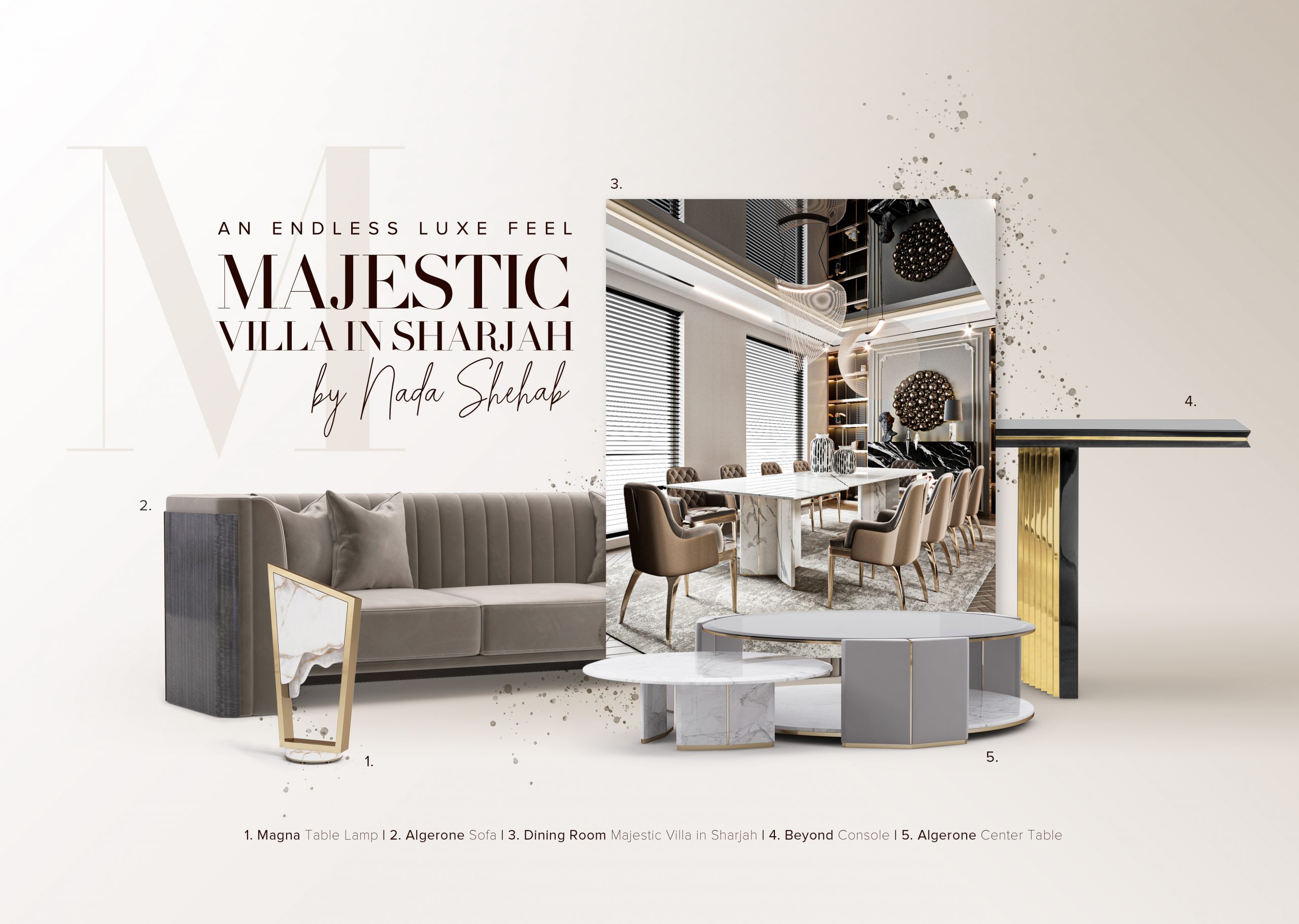 Living Room Decor With A Majestic Feeling Within Sharjah