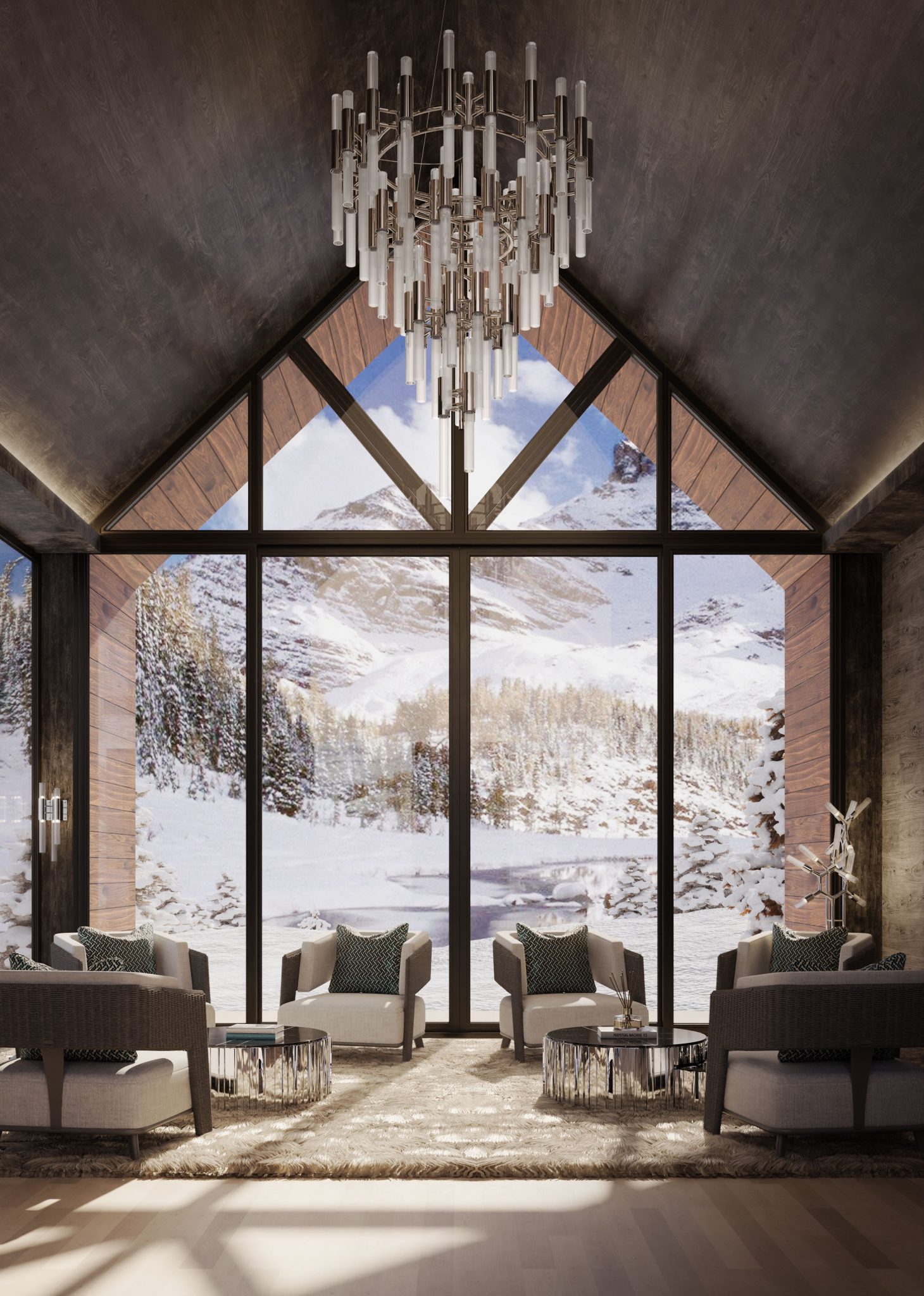 Luxury Ski Chalet Interior