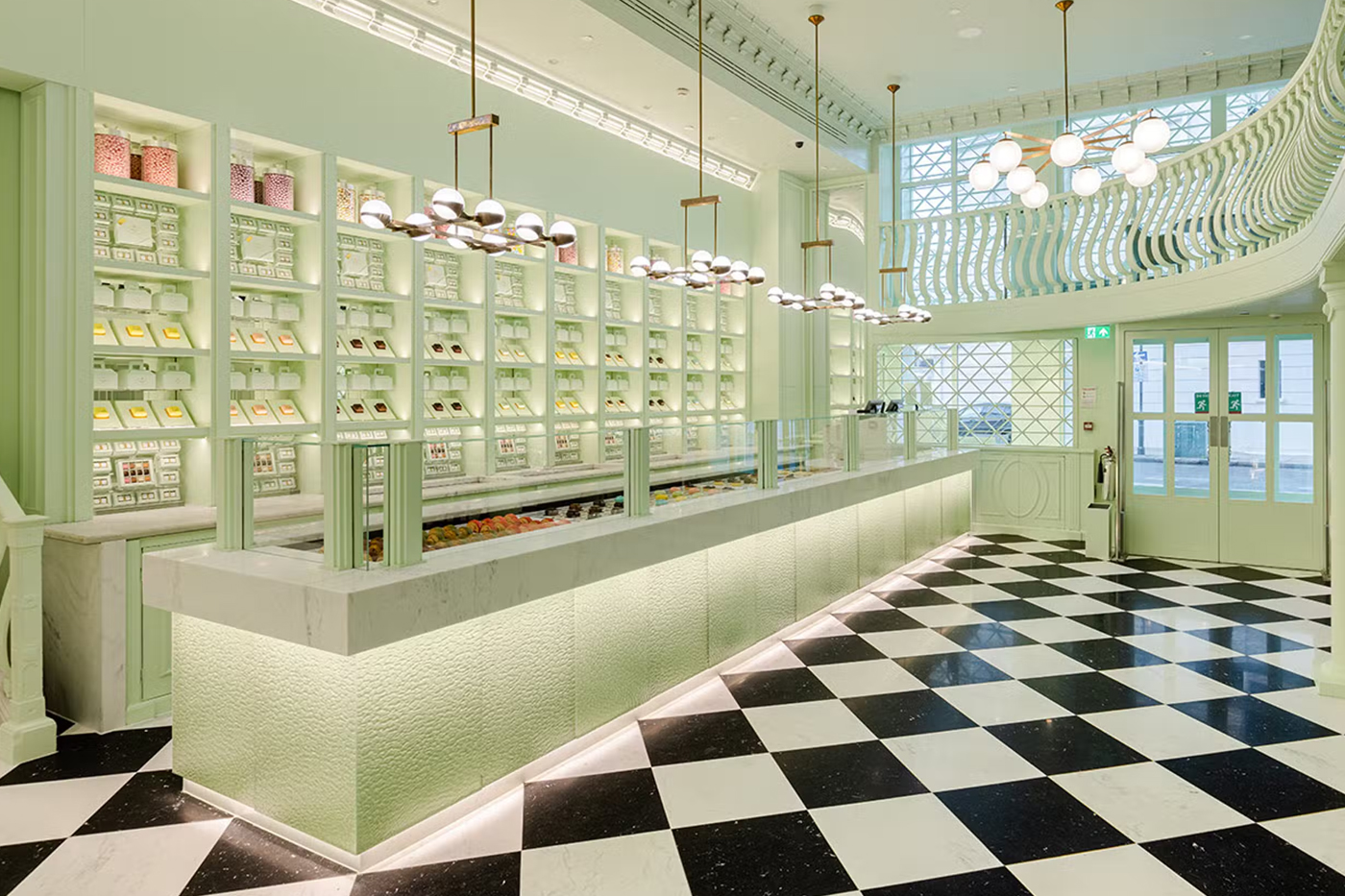 Inside Prada's Uber-Stylish Pop-Up Cafe in Harrods' London Megastore 