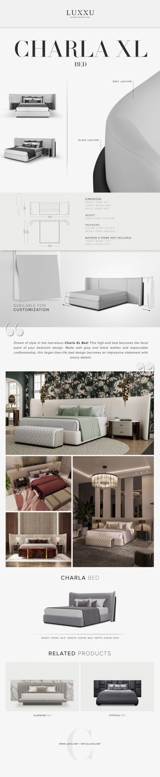CHARLA XL BED INFO