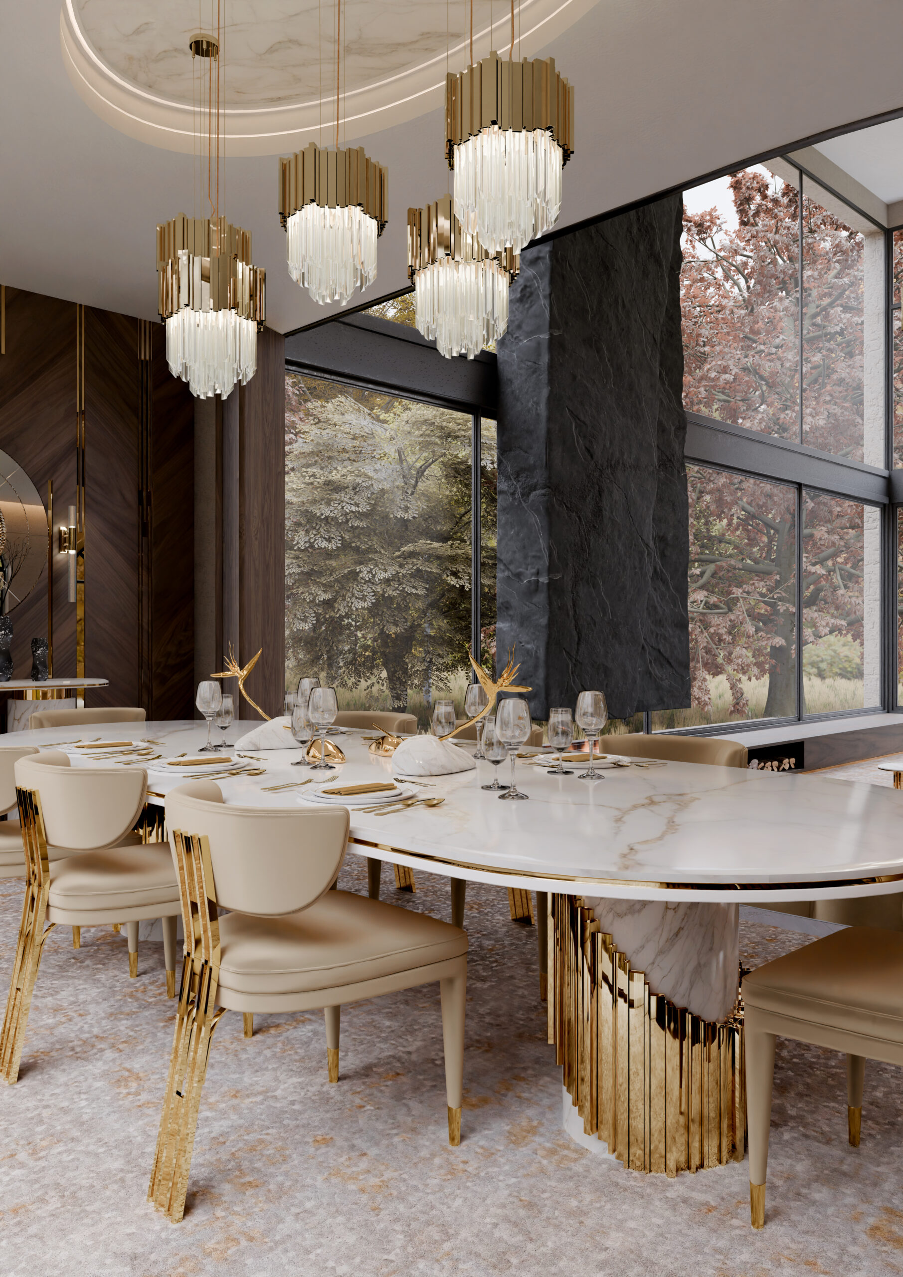 16 ELEGANT DINING ROOMS WITH AN AURA OF MODERNITY